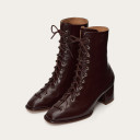 Emma Boots, glossy bordo